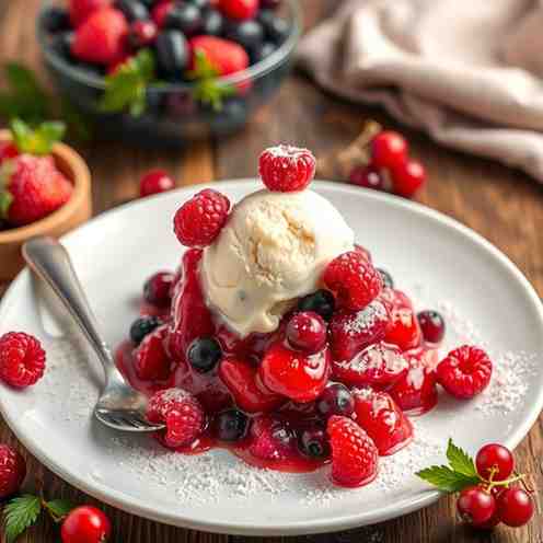 German Ice Cream Dream - Rote Grütze Recipe